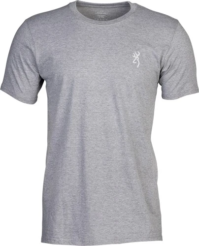 Browning Stainless T-Shirt Legacy Flag Hthr Gray Xxlarge - 5010136905