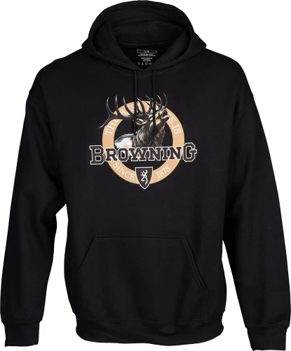 Browning Hoodie Vintage Emblem ELK Black Xxlarge - 5030039905