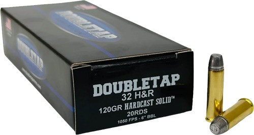 DoubleTap 32 HRM Wfngc Solin 32 H&R Magnum Ammo 120gr Hard Cast 20 Rounds - 32HR120HC120