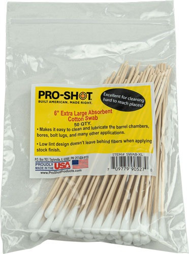 Pro Shot Cotton Tip Swabs XL 6" 50-Count