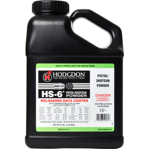 Hodgdon HS-6 Powder 8 lb. Shotgun/Pistol HAZMAT