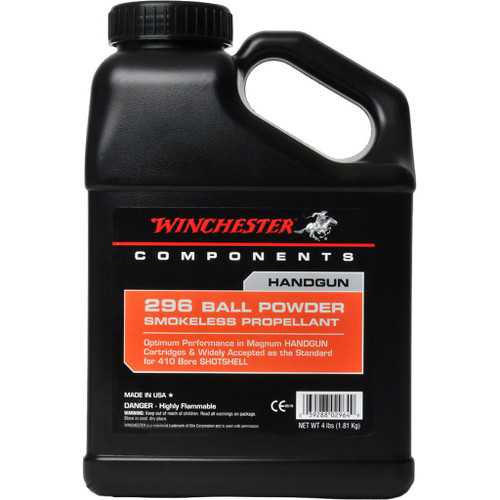 Winchester 296 Powder 4 lb. Shotgun/Pistol Hazmat