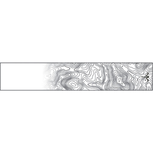 White Water Archery Reflective Arrow Wraps Fade Thin Topo 5" x 1.125" 15 Pack - WWA1286/ST