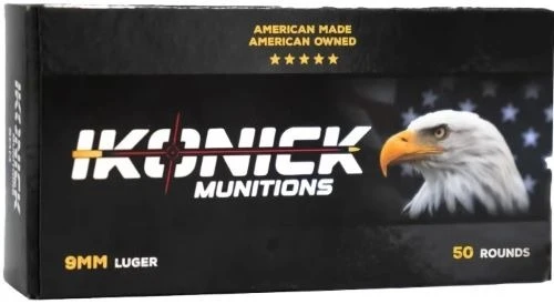Ikonick 9mm Luger Ammo 147gr FMJ Subsonic 50 Rounds - IU-9MM-147FM-B50