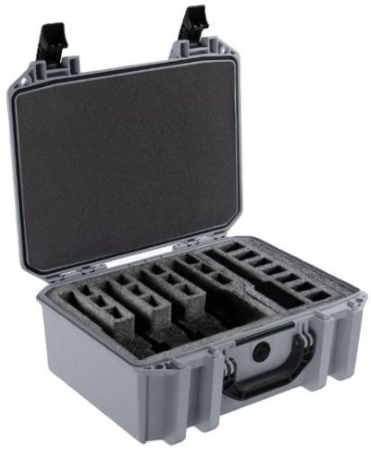 Pelican Vault V300 Large- 5 Pistol CSE PRE Cut Foam Gray