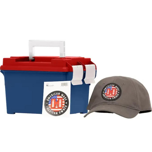 Hornady American Gunner Rifle Ammunition 6.5 Creedmoor 140gr BTHP 250/ct Loose Ammo Can with Hat/Sticker