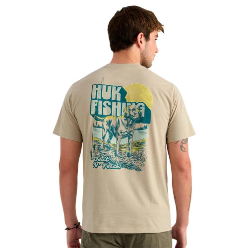 Marolina DBA HUK Bait 'N Fetch Short Sleeve Tee River Rock Heather XL