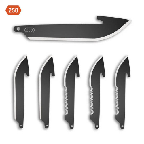 Outdoor Edge 2.50" Drop Point Plain/Serrated 420J2 Blade 6 Blades - RRC25K6C