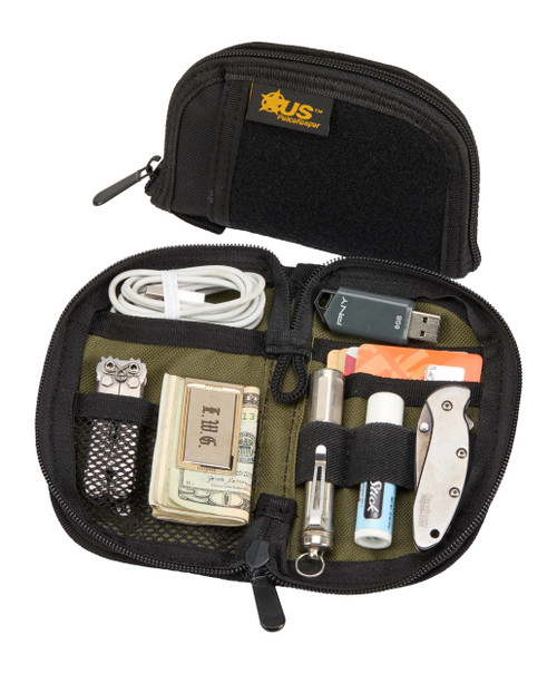 USP EDC Pocket Organizer Black/OD Green