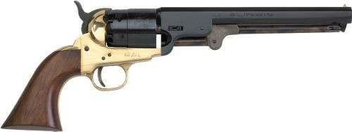 E.M.F. 1851 NAVY BRASS 44 CAL 7.5" OCTAGON BLUED WALNUT