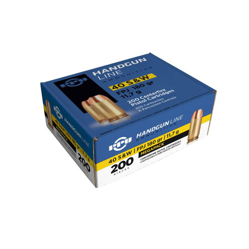TRZ Trading PPU 40 S&W Ammo 180gr FMJ 200 Rounds - PPH40M