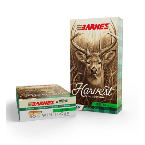 Barnes Harvest Sierra Pro-Hunter Rifle Ammunition .308 Win 180gr RN 20/ct