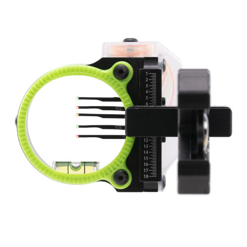 Pure Archery Black Gold Rush Sight 5 .019 Pins 4" Dovetail Micro .019 RH