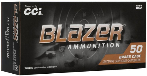 Blazer Brass 357 Magnum Ammo 158gr FMJ - 5337