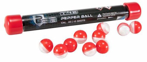 Prepared 2 Protect P2P Pepper Balls 10-Count Tube Red/White
