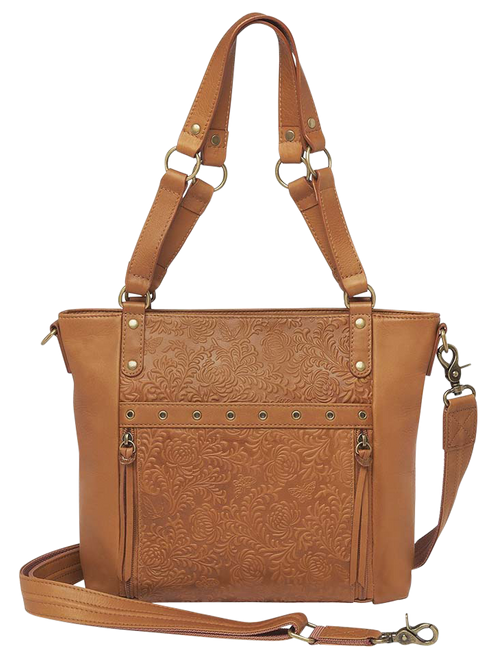 GTM GTM-122/DBTN BOHO SHLDR TOTE TAN
