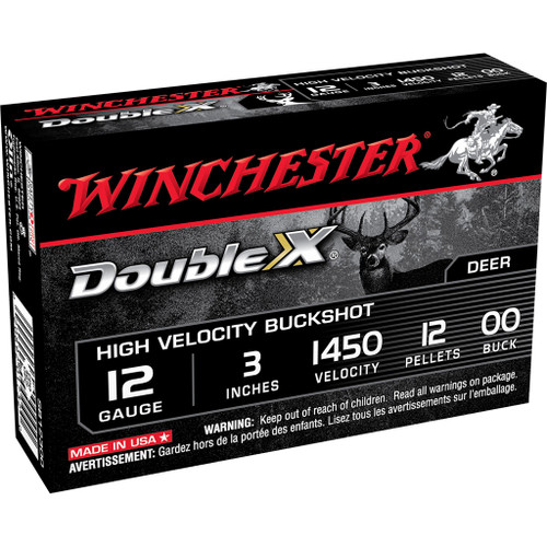 Winchester Double X Buckshot 12 ga. 3 in. 12 Pellets 00 5-Round