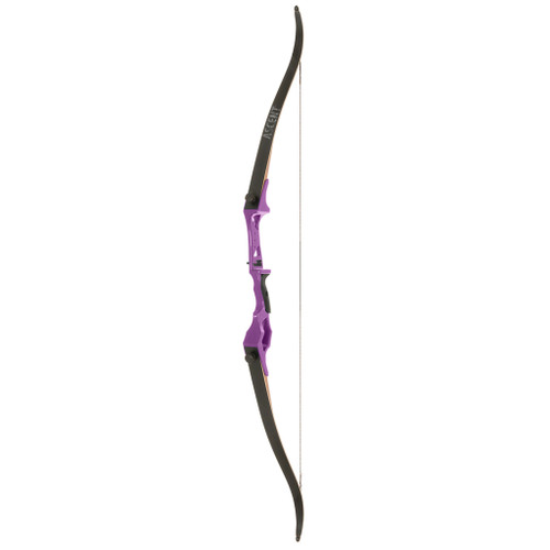 October Mountain Ascent Recurve Bow Purple 58" 45 lb RH - OMP81229