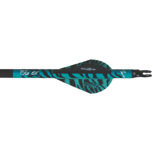 Bohning Blazer Vanes Teal Tiger 100 Pack
