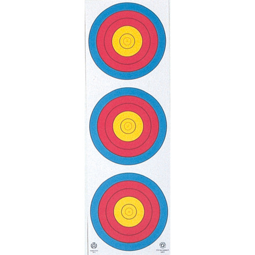 Maple Leaf Target Face 3-Spot Vertical 25 Pack