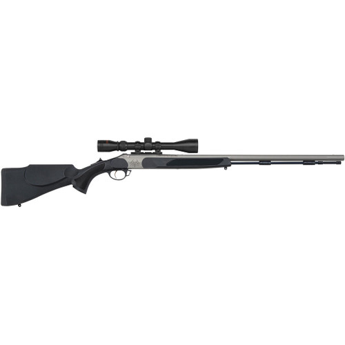 Traditions Vortek StrikerFire Vapr with Scope .50 cal 28 in Stainless CeraKote Black 3-9x40 Duplex