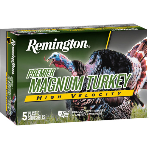 Remington Premier Magnum Turkey High 12 Gauge Ammo 3-1/2" 2oz #4 5 Rounds - 28039