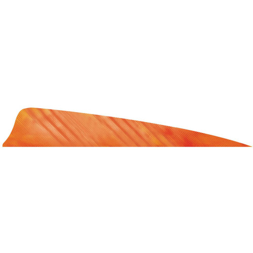 Gateway Shield Cut Feathers Tre White/Orange 4 in. LW 50 Pack