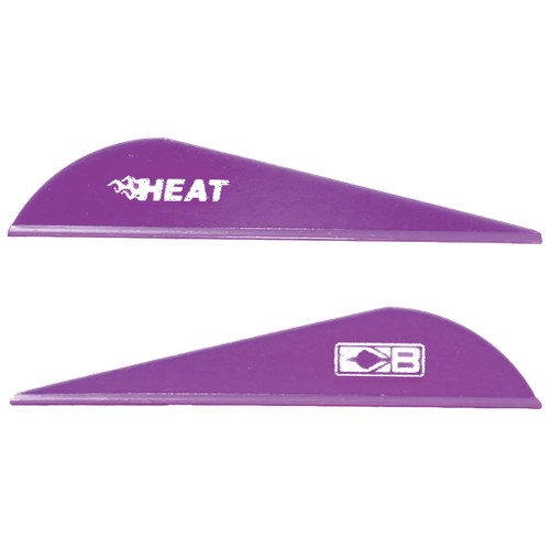 Bohning Heat Vanes Purple 36 Pack