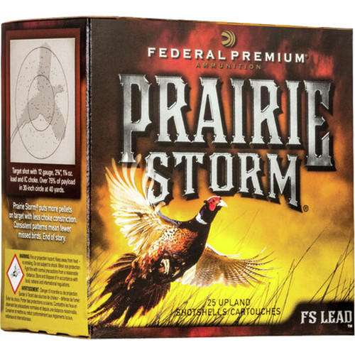 Federal Premium Prairie Storm Shotgun Ammo 20 ga. 2.75in. 1oz. 5 Shot FS Lead 25-Round
