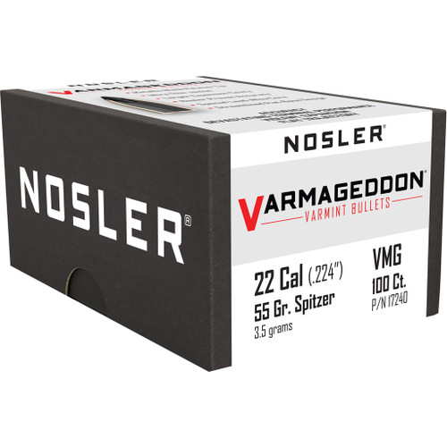 Nosler Varmageddon Bullets .22 Cal. 55 gr. FB Tipped 100 Pack