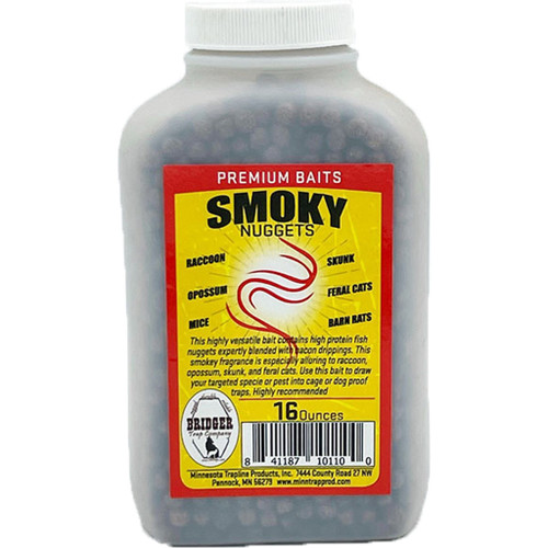 Minnesota Trapline Bridger Smokey Nuggets Raccoon Bait 16 oz.