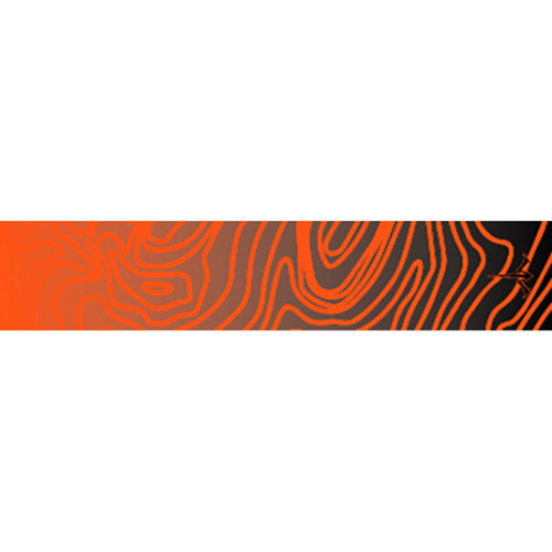 White Water Archery Topo Fade Arrow Wraps Orange 5 in. x 1.125 in. 15 Pack