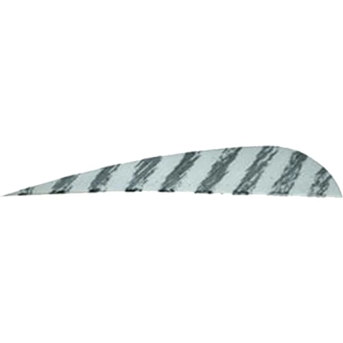 Gateway Barred Feathers White 4" RW 50 Pack - 400RPBWH-50