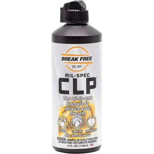 Break Free MIL Spec Clip Gun Oil 4oz Squeeze Bottle - CLP-4-1