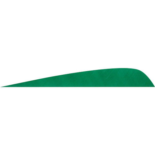 Gateway Parabolic Feathers Green 4 in. RW 50 Pack