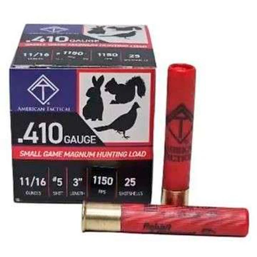 American Tactical Hunting 410 Bore Ammo 11/16oz #5 25 Rounds - ATIAC41035