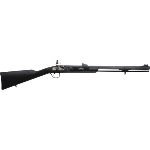 Traditions Deerhunter 50 Cal 24" Flintlock Blued Black Synthetic Stock - R3200850