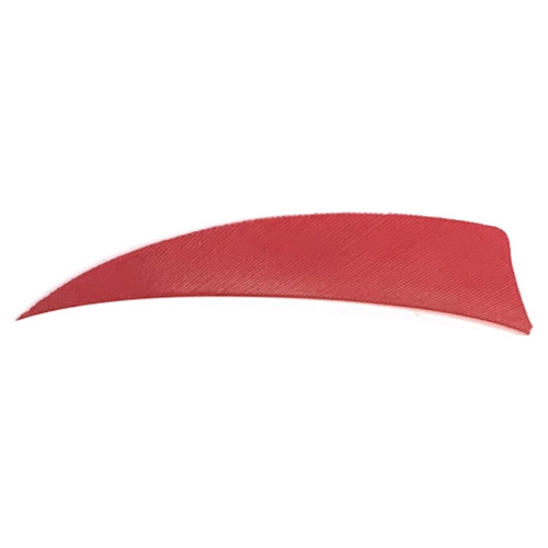 Trueflight Shield Cut Feathers Red 3 in. RW 100 Pack