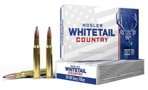 Nosler Whitetail Country 30-06Springfield 150gr 20 Per Box/10 Case