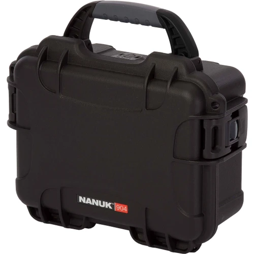 Nanuk Hard Cases Pistol and Accessory Hard Case with Foam Black 8.4" x 6" x 3.7" - 904S-010BK-0A0