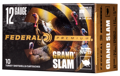 Federal Grand Slam 12 Gauge Ammo 2-3/4" 1-1/2oz #5 10 Rounds - PFCX156F5