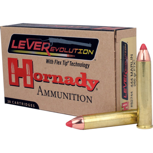 Hornady LEVERevolution Rifle Ammo 444 Marlin 265 gr. FTX 20-Round