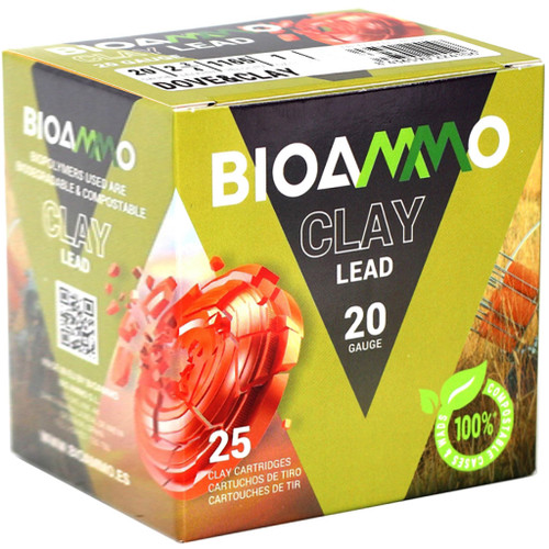 Bioammo Dove & Clay Shotgun Ammo 20 ga. 1 oz. 9 Shot Lead
