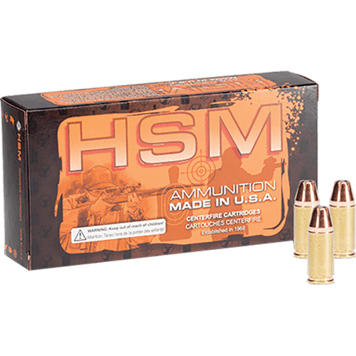 HSM Self Defense Handgun Ammunition 45 ACP HP Magazine. 230gr 50-Round - HSM-45A-20-N