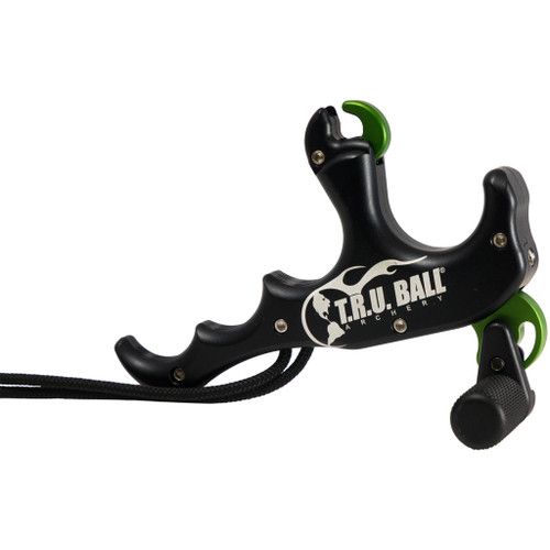 Tru Ball T-Rex Release Bone Collector 4 Finger Black - TTR4-BK