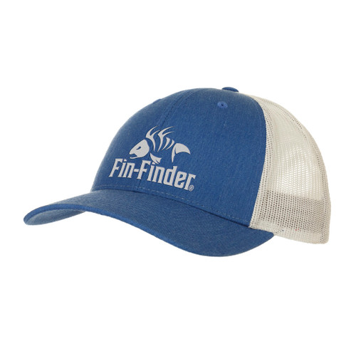 Fin Finder Logo Hat Heathered Royal/Light Gray