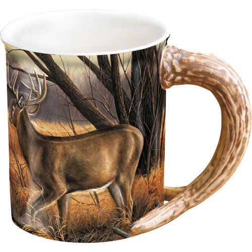Wild Wings Sculpted Mug Abandoned Farmstead Whitetail Deer - 8955791023