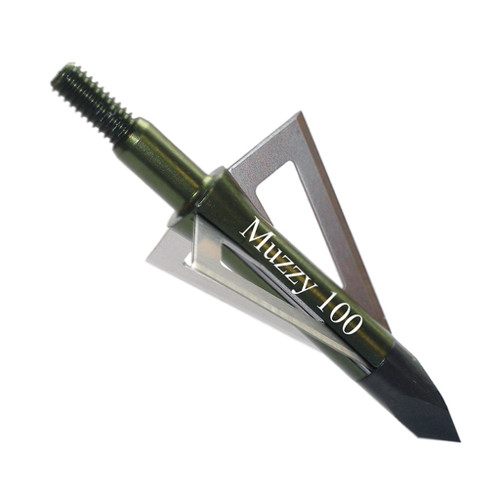 Muzzy 3- Blade Broadhead Trocar Tip Aluminum Ferrule Blades 100gr/6 Count - 225