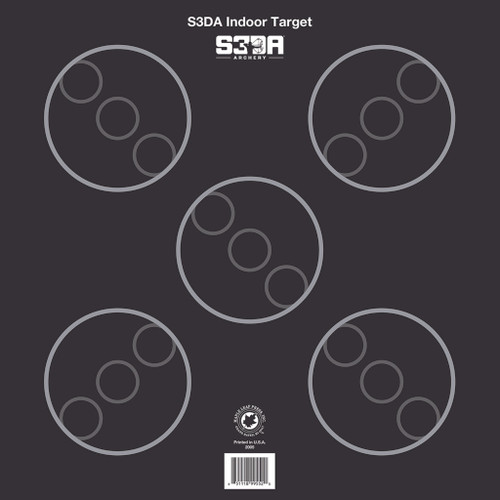 Maple Leaf S3DA 3D Target Face Black ASA 25 Pack
