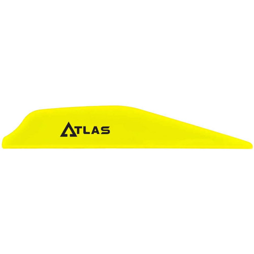 Bohning Atlas Vanes Neon Yellow 100 Pack - 101072NY28